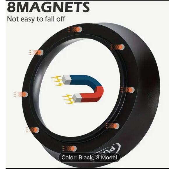 NWT ~ Stainless Steel 8 Magnets Espresso Dosing Funnel & Puck Screen Filter - Picture 4 of 6